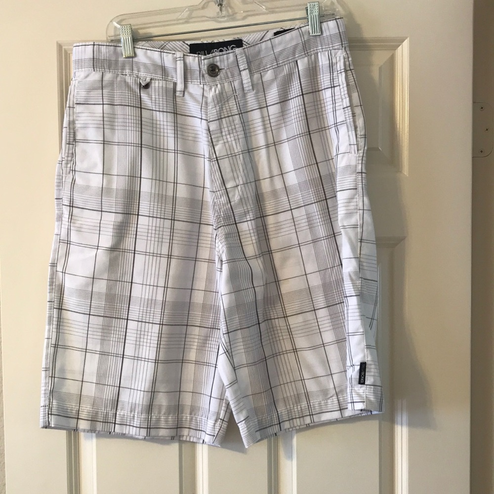 Billabong plaid shorts.